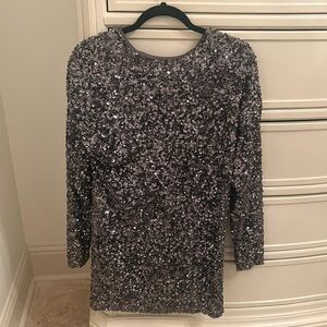 Sequin long sleeve dress